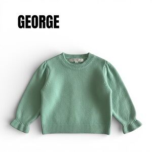 066 George Pastel Mint Crewneck Sweater